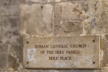 A weathered sign indicating the 