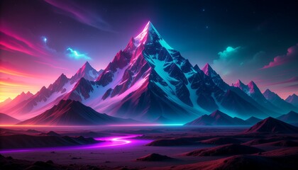 sunrise in the mountains