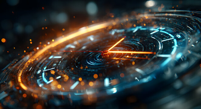 Time and countdown around the technology duration moment progress patience and cycle create a captivating scene