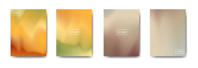 Modern minimalist style orange and cream gradient abstract cover design