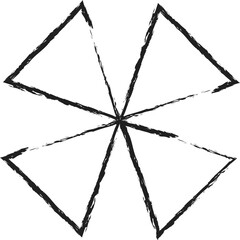 Star ink icon design decoration