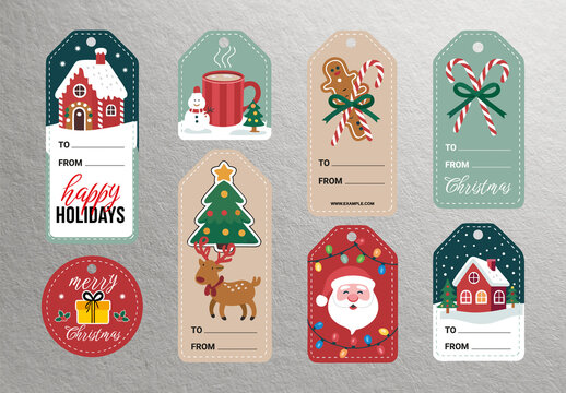 Christmas Gift Tag Layout