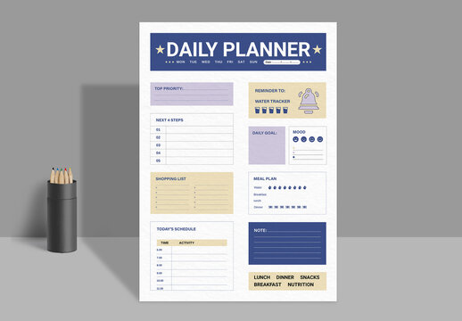Daily Planner Layout