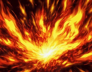 flames fiery burst explosion flash comic animation boom burn inferno heat blast warm effect fire