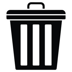 trash bin vector icon