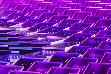 Fototapeta premium AI business solution concept with digital data technology and modern corporate background.