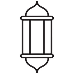 Islamic lamp symbol for Ramadan and Eid celebration vector art
