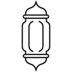 Islamic lamp symbol for Ramadan and Eid celebration vector art
