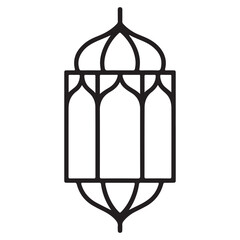 Islamic lamp symbol for Ramadan and Eid celebration vector art
