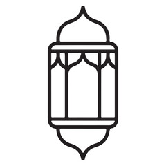Islamic lamp symbol for Ramadan and Eid celebration vector art
