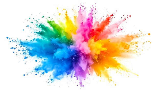 Colorful Powder Explosion Burst.