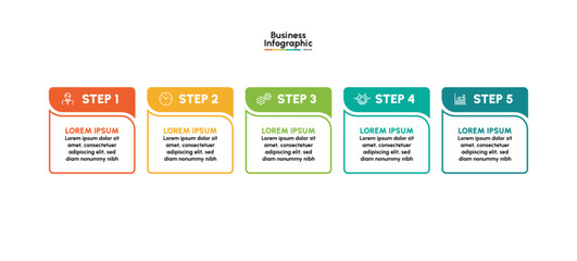 Business infographic design background template