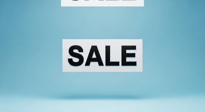 Bold "SALE" announcement grabs attention for promotions, discounts, and clearance events