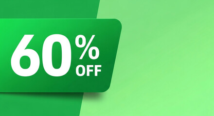 Get amazing savings now with 60% off, the perfect promotional graphic for sales, discounts, and special offers with eye-catching appeal