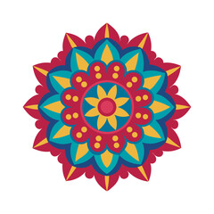 Traditional Floral Intricate Mandala Silhouette Design