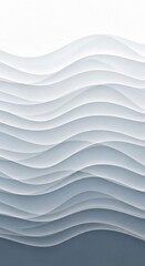 Obraz premium Abstract Wavy Blue and White Gradient Background with Smooth Flowing Lines.