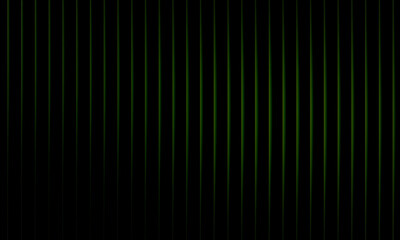 Vibrant neon green light stripes pattern on black background creating futuristic abstract wave effect with gradient energy and modern texture