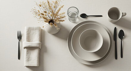 table setting with cutlery