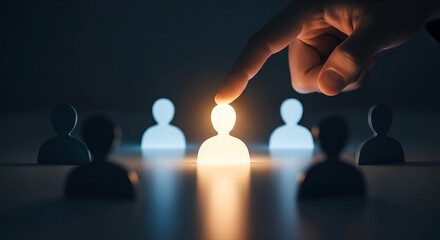 Selecting a Candidate: Human Resources and Recruitment Process Visual Concept