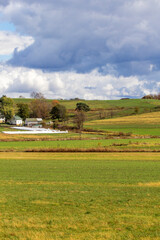 Rolling Hills Agricultural Land in Autumn, Holmes County, Ohio