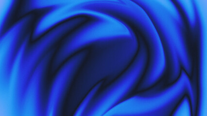 Abstract Blue blurred liquid background. Colorful gradient fluid waves with noisy texture ver 5 © childwishstd