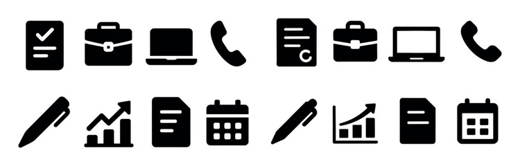 Business Icons Grid
