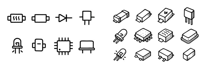 Electronic Component Icons