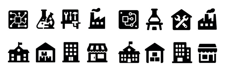 Vector Icons Grid