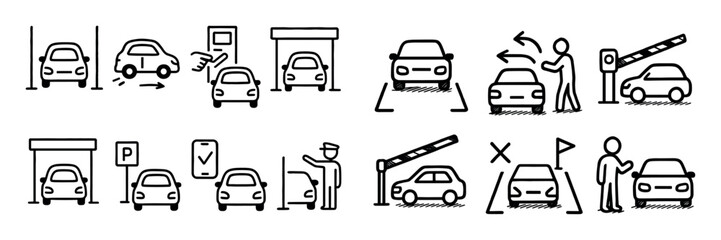 Car Parking Icons