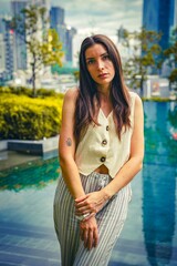 Portrait of a Woman in Kuala Lumpur Malaysia 