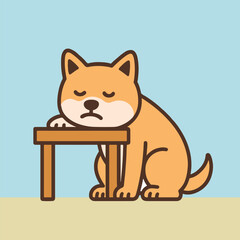 shibainu lazy dog or bad mood