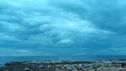 Fototapeta premium Overcast of clouds intensive nature form.