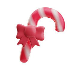 Candy Cane with Bow