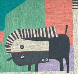 Mosaic art abstract horse