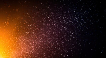 Macro view of countless microscopic dust particles floating in a vibrant beam of light, forming an abstract and atmospheric visual background ,diffusion ,visual ,ethereal