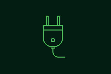 plug illustration in flat style design. Vector illustration.	
