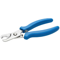 Fototapeta premium Blue handled pet nail clippers for grooming dogs and cats, an essential pet care tool