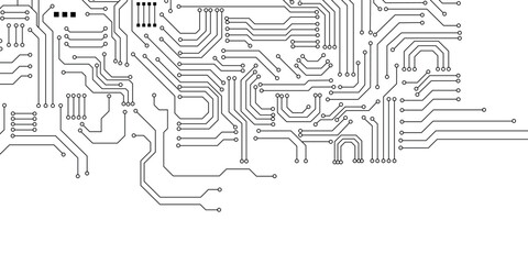 technology background with hi-tech digital data connection system and computer electronic design. 