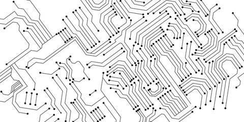 Circuit technology background with hi-tech digital stock illustration. copy space for text. beautiful circuit board idea.  