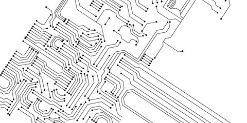 Electronic vector illustration. Abstract modern digital science technology futuristic circuit board. 