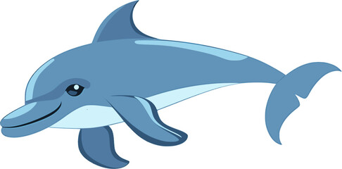 Obraz premium Dolphin vector illustration