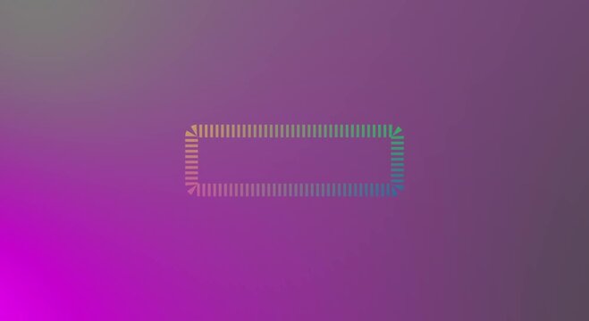 Pink mousetrap icon with a vector abstract background video and blank label for business design