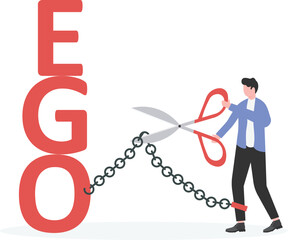 too much proud of yourself or overconfident
