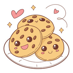 vector illustration of a cookie