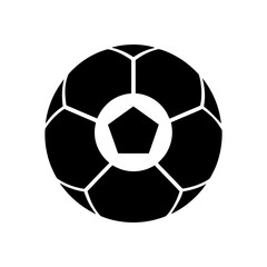 Fototapeta premium Minimal sports ball silhouette vector design for football match and professional sport concept