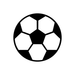 Fototapeta premium Simple hexagon pattern soccer ball vector clean design for football match and sports concept