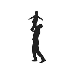 father is playing with his child