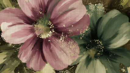 pink and white flower