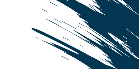 Fototapeta premium Blue abstract watercolor stroke design on paper. vector background pattern