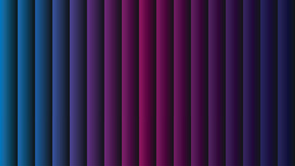 Vertical gradient bands transition from vivid blue to deep violet, creating a modern backdrop